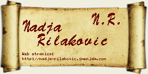 Nadja Rilaković vizit kartica